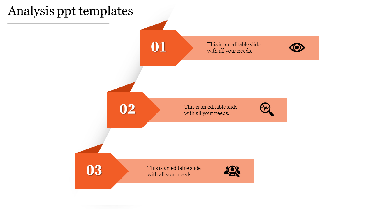 analysis ppt templates-Orange